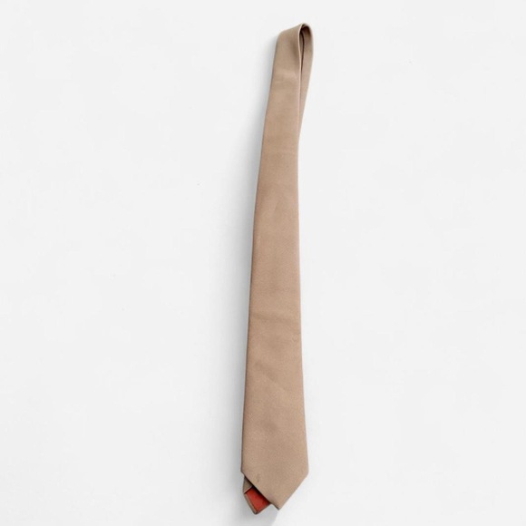 Gino pompeii Other - Gino pompeii Made in Italy Mens Tie Vintage 70s Old Money Quiet Luxury in Tan